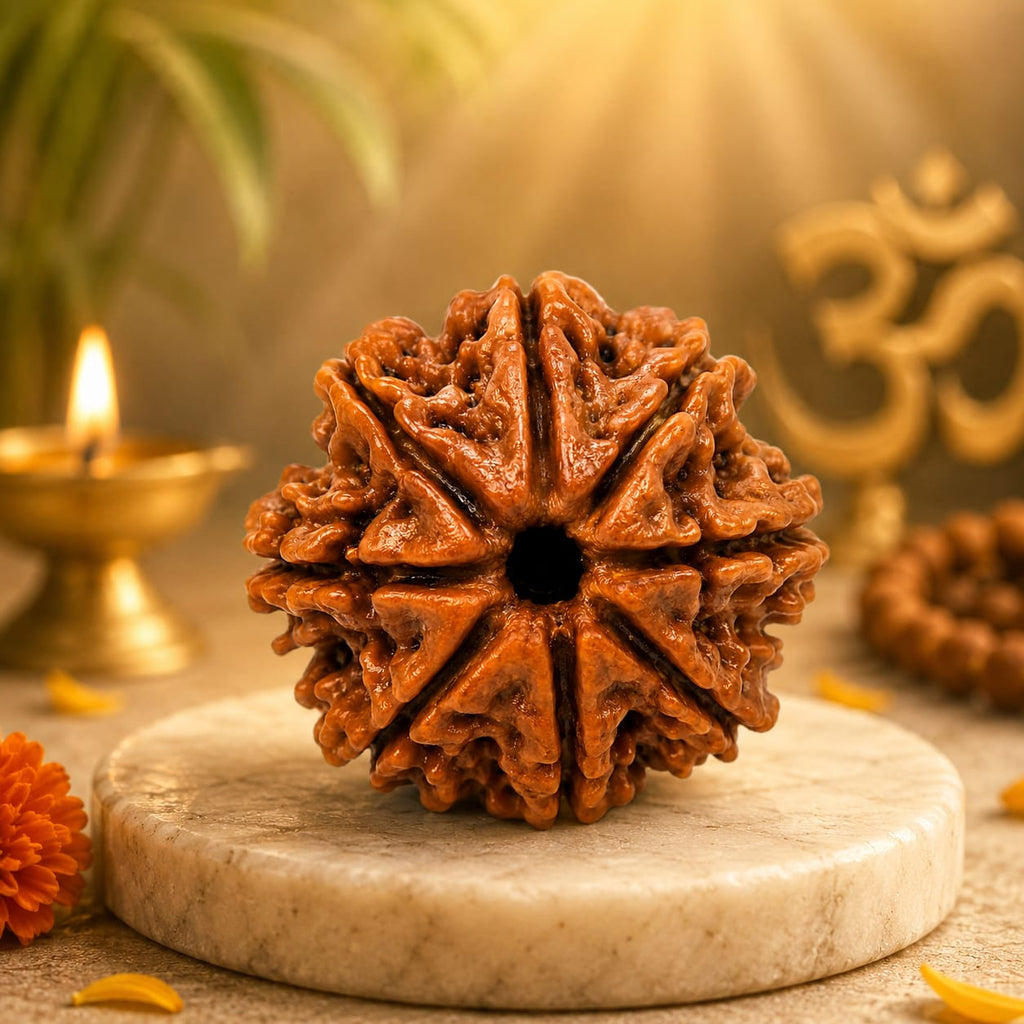 Original 8 Mukhi Rudraksha – Natural, Premium Quality & Certified
