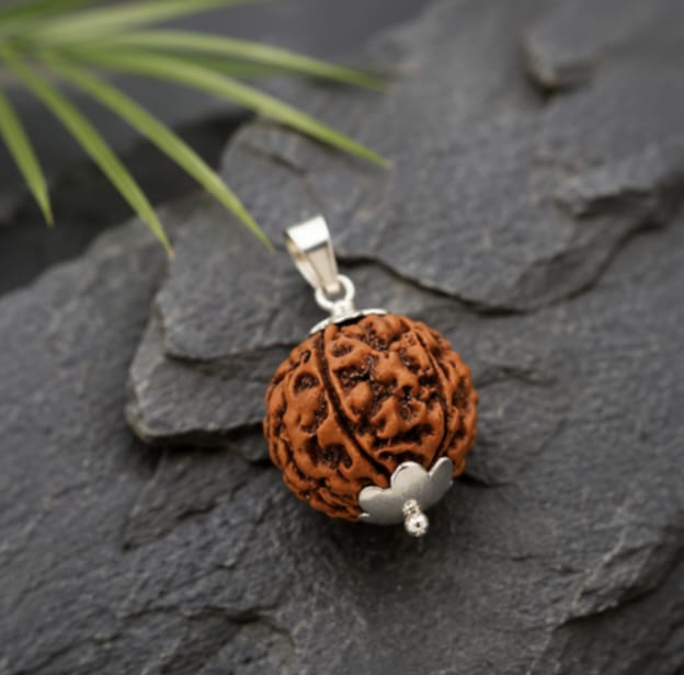 Original 5 Mukhi Rudraksha Pendant – Natural Premium Quality Rudraksha Pendant