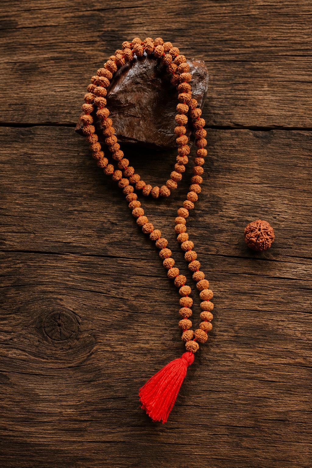 Original 9 Mukhi Rudraksha Mala – Natural Premium Quality Rudraksha Beads
