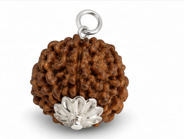 8 Mukhi Indonesia Rudraksha Pendant | Original Ganesh Bead 8 मुखी इंडोनेशिया रुद्राक्ष पेंडेंट | ओरिजिनल गणेश रुद्राक्ष