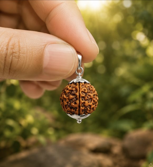 Original 3 Mukhi Rudraksha Pendant – Natural Premium Quality Rudraksha Pendant