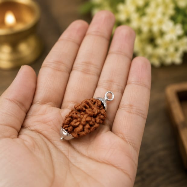 Original 2 Mukhi Rudraksha Pendant – Natural Premium Quality Rudraksha Pendant