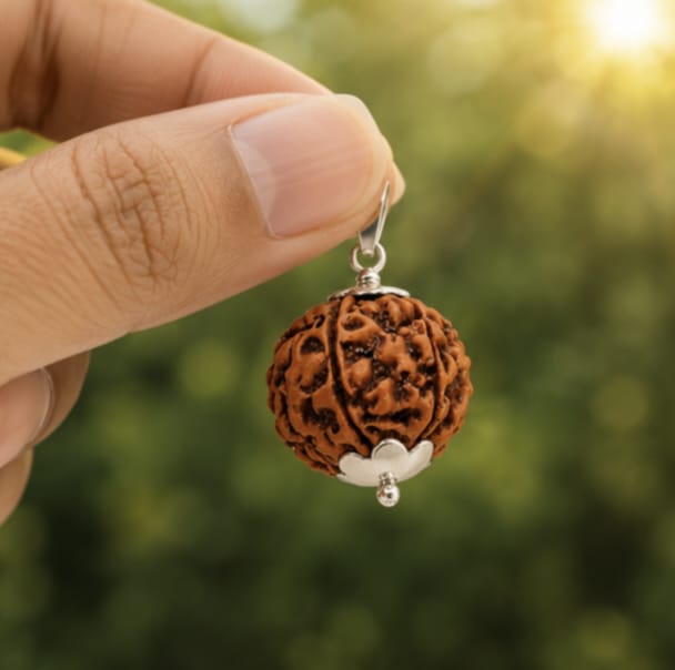 Original 5 Mukhi Rudraksha Pendant – Natural Premium Quality Rudraksha Pendant