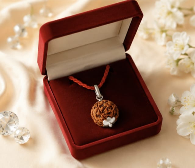 Original 6 Mukhi Rudraksha Pendant – Natural Premium Quality Rudraksha Pendant
