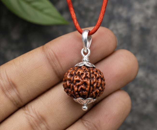 Original 9 Mukhi Rudraksha Pendant – Natural Premium Quality Rudraksha Pendant