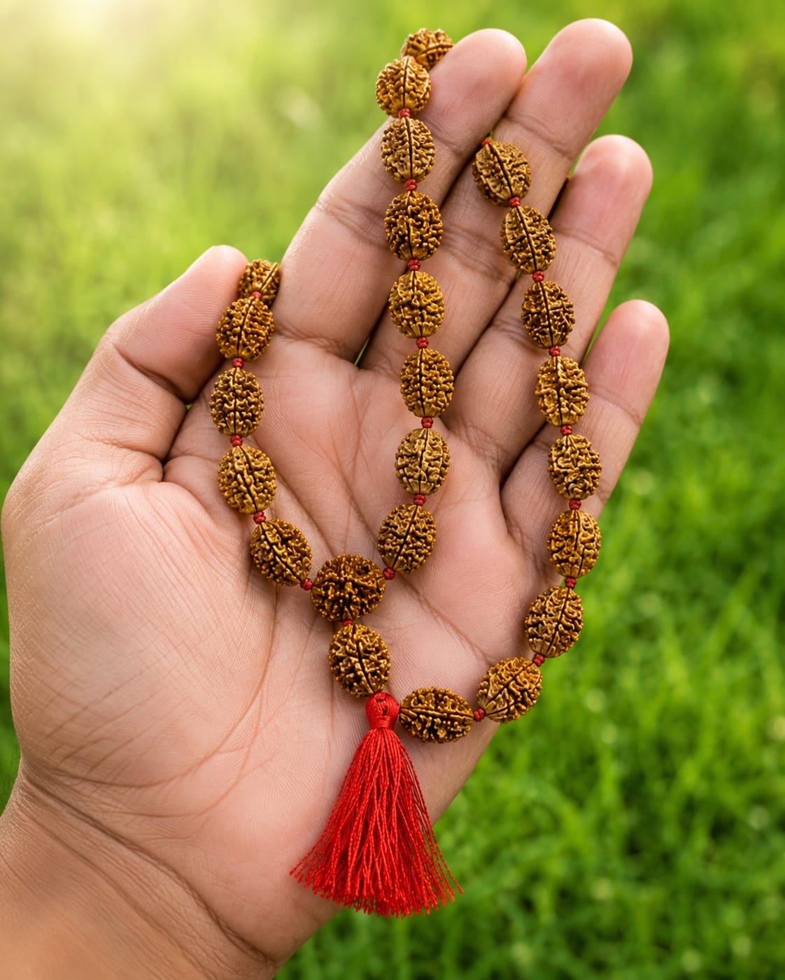 Original 2 Mukhi Rudraksha Mala – Natural Premium Quality Rudraksha Beads