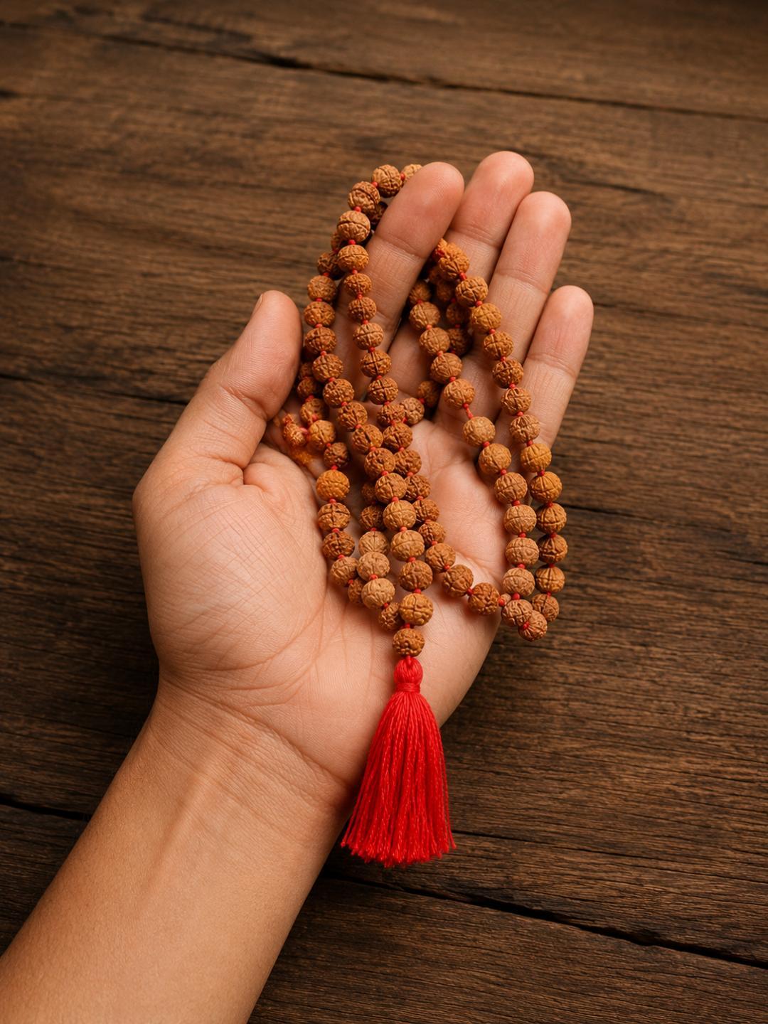 Original 9 Mukhi Rudraksha Mala – Natural Premium Quality Rudraksha Beads