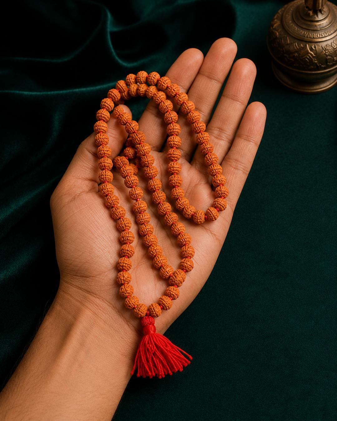 Original 10 Mukhi Rudraksha Mala – Natural Premium Quality Rudraksha Beads