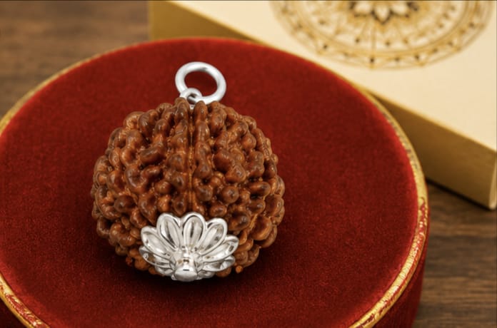 8 Mukhi Indonesia Rudraksha Pendant | Original Ganesh Bead 8 मुखी इंडोनेशिया रुद्राक्ष पेंडेंट | ओरिजिनल गणेश रुद्राक्ष