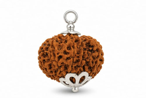 13 Mukhi Indonesia Rudraksha Pendant (18mm) – Original Lord Kamadeva & Lord Indra Rudraksha for Attraction, Success & Confidence 13 मुखी इंडोनेशिया रुद्राक्ष पेंडेंट (18mm) – ओरिजिनल कामदेव एवं इंद्र देव रुद्राक्ष | आकर्षण, सफलता और आत्मविश्वास