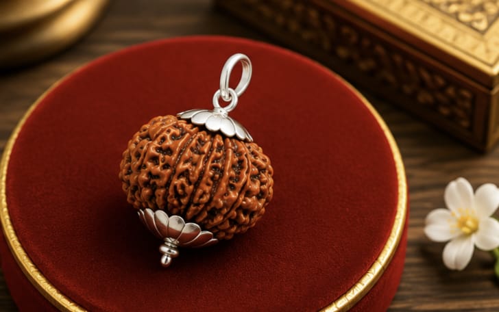 12 Mukhi Indonesia Rudraksha Pendant | Original Lord Surya Rudraksha 12 मुखी इंडोनेशिया रुद्राक्ष पेंडेंट | ओरिजिनल भगवान सूर्य रुद्राक्ष